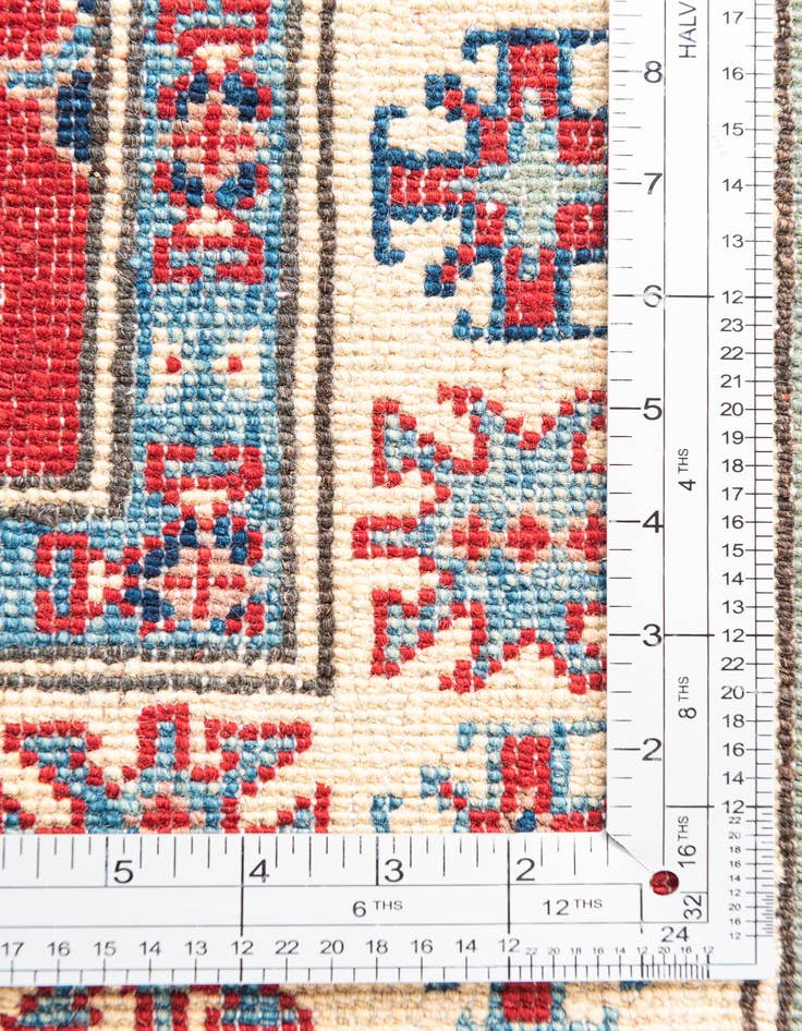 Detail image of  2' 9 x 4' 3  Hand Knotted Kazak Rug