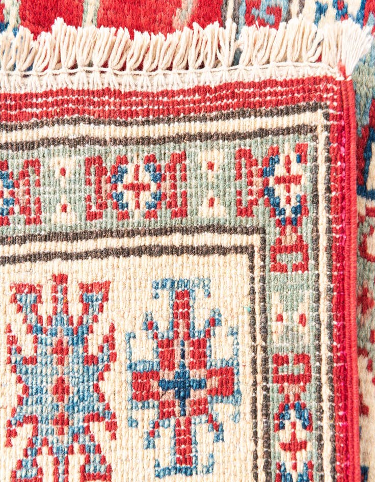 Detail image of  2' 9 x 4' 3  Hand Knotted Kazak Rug