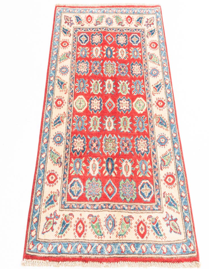 Detail image of  2' 9 x 4'  Hand Knotted Kazak Rug