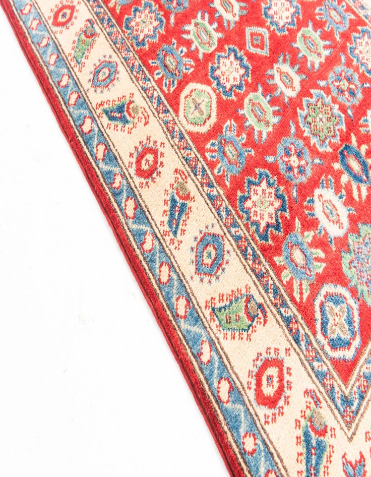 Detail image of  2' 9 x 4'  Hand Knotted Kazak Rug