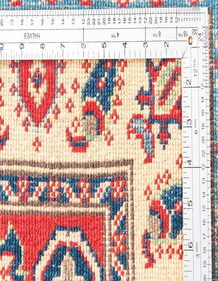 Detail image of  2' 9 x 4'  Hand Knotted Kazak Rug