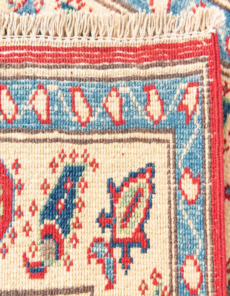 Detail image of  2' 9 x 4'  Hand Knotted Kazak Rug