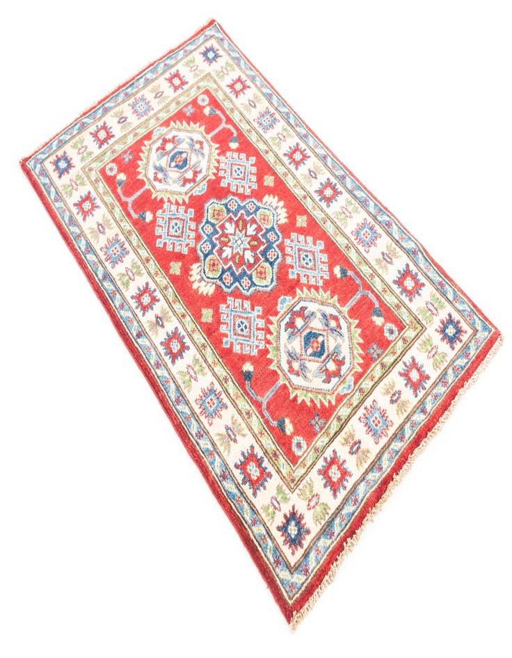 Detail image of  2' 7 x 4' 3  Hand Knotted Kazak Rug