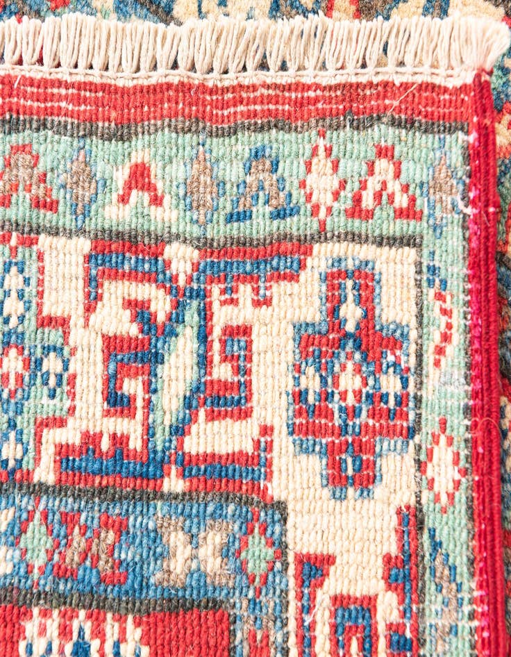 Detail image of  2' 7 x 4' 3  Hand Knotted Kazak Rug