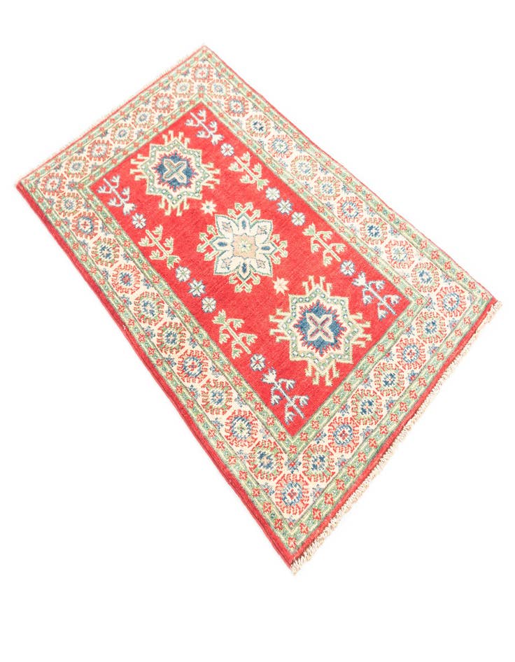 Detail image of  2' 8 x 4' 2  Hand Knotted Kazak Rug