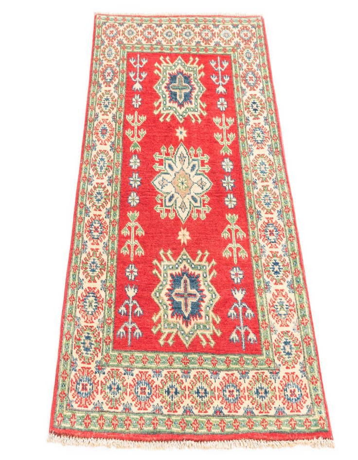 Detail image of  2' 8 x 4' 2  Hand Knotted Kazak Rug