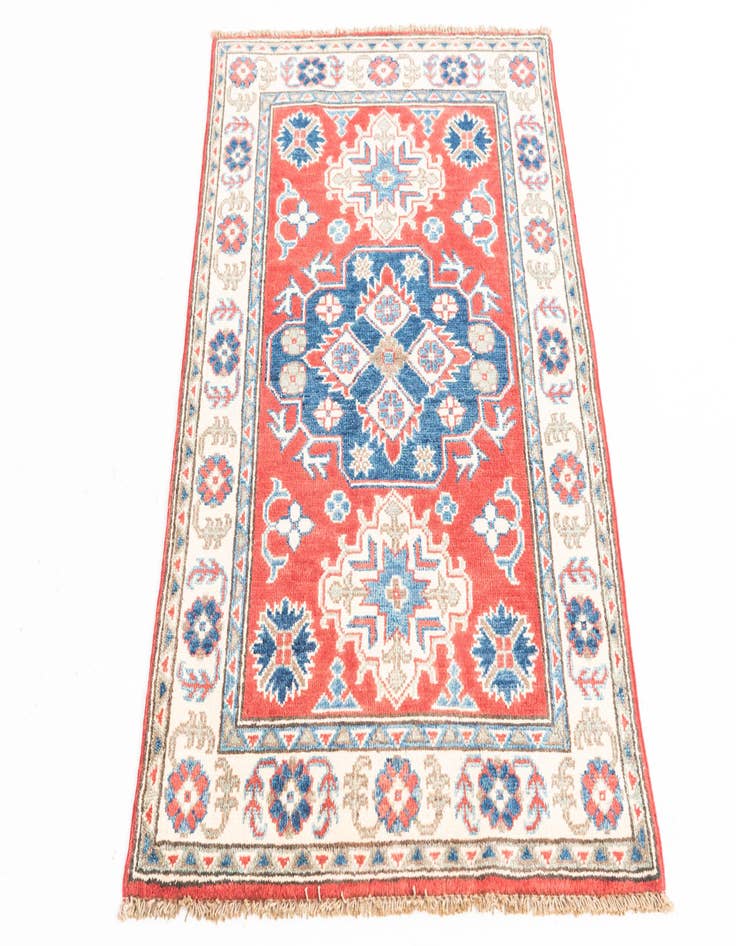 Detail image of  2' 8 x 4'  Hand Knotted Kazak Rug