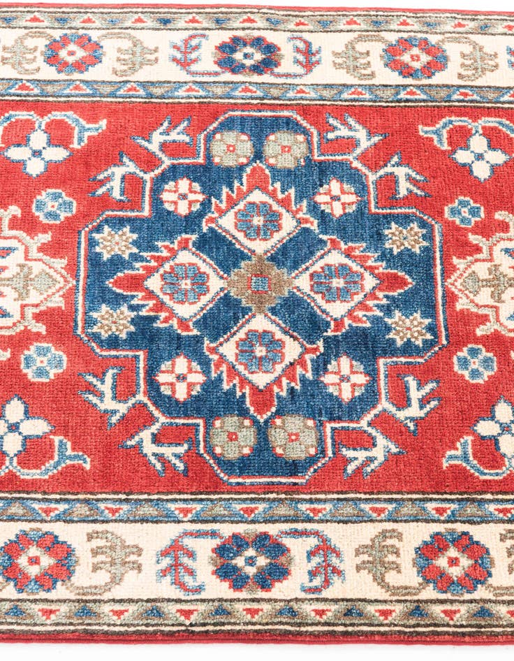 Detail image of  2' 8 x 4'  Hand Knotted Kazak Rug
