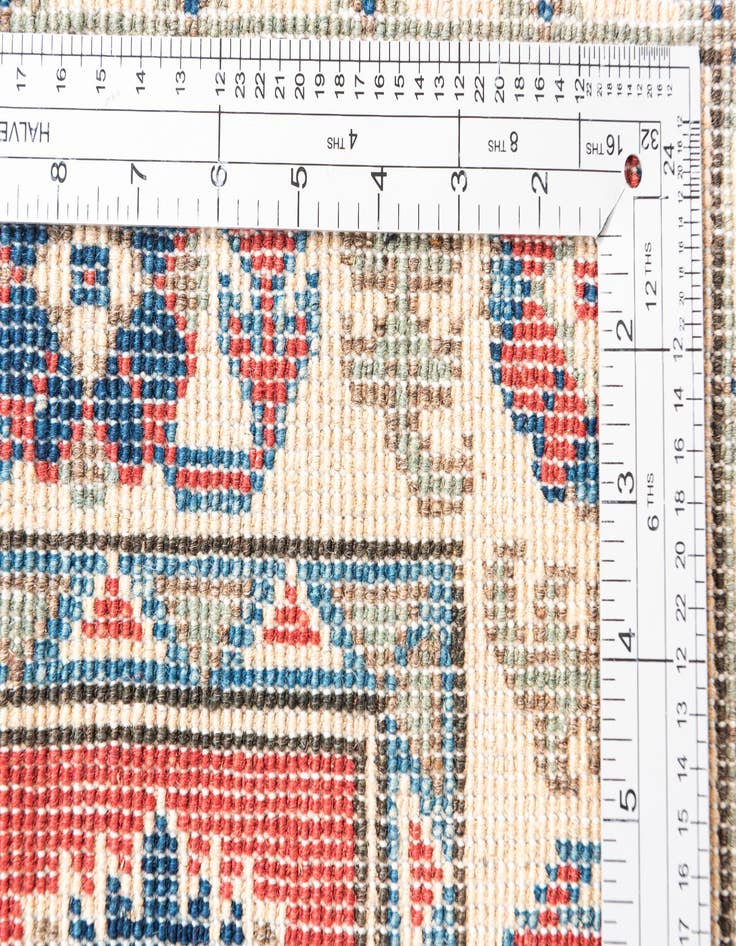 Detail image of  2' 8 x 4'  Hand Knotted Kazak Rug