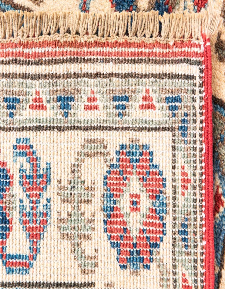 Detail image of  2' 8 x 4'  Hand Knotted Kazak Rug