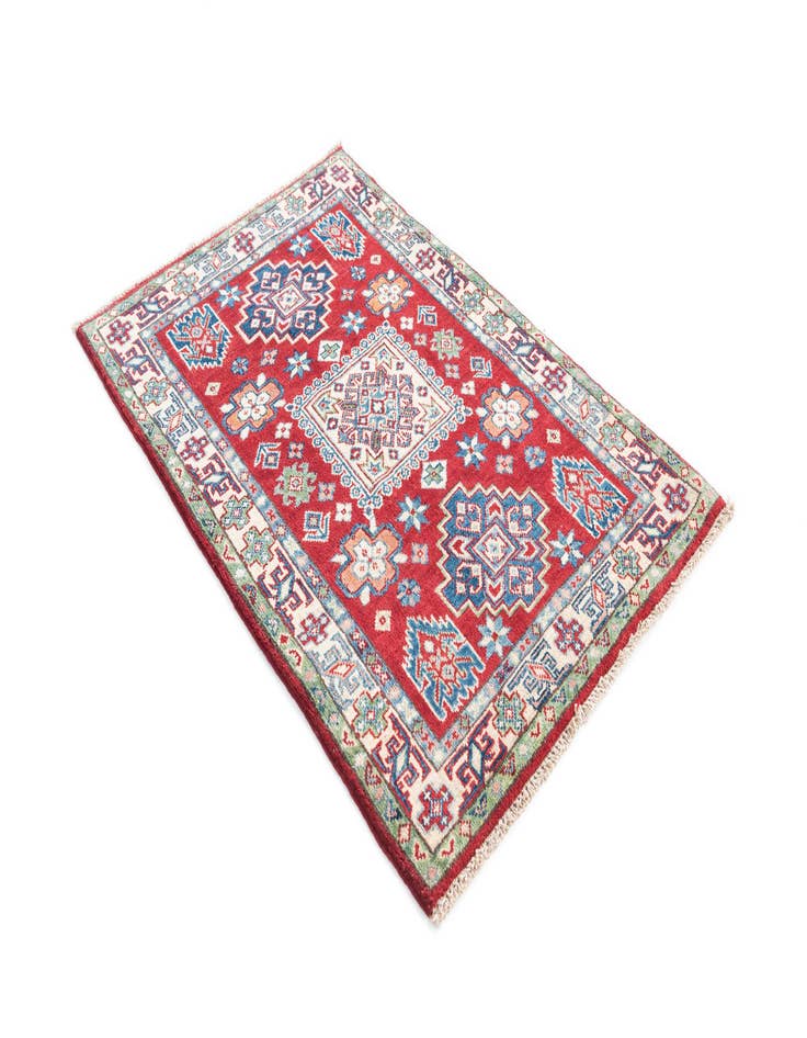 Detail image of  2' 10 x 4' 2  Hand Knotted Kazak Rug