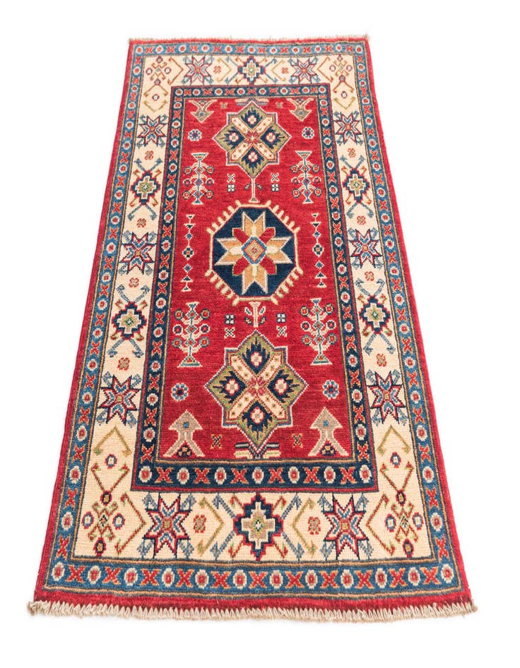 Detail image of  2' 7 x 4' 1  Hand Knotted Kazak Rug