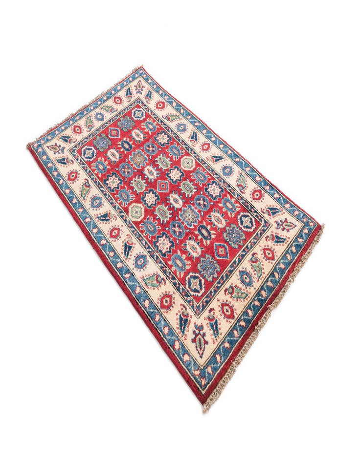 Detail image of  2' 8 x 4' 6  Hand Knotted Kazak Rug