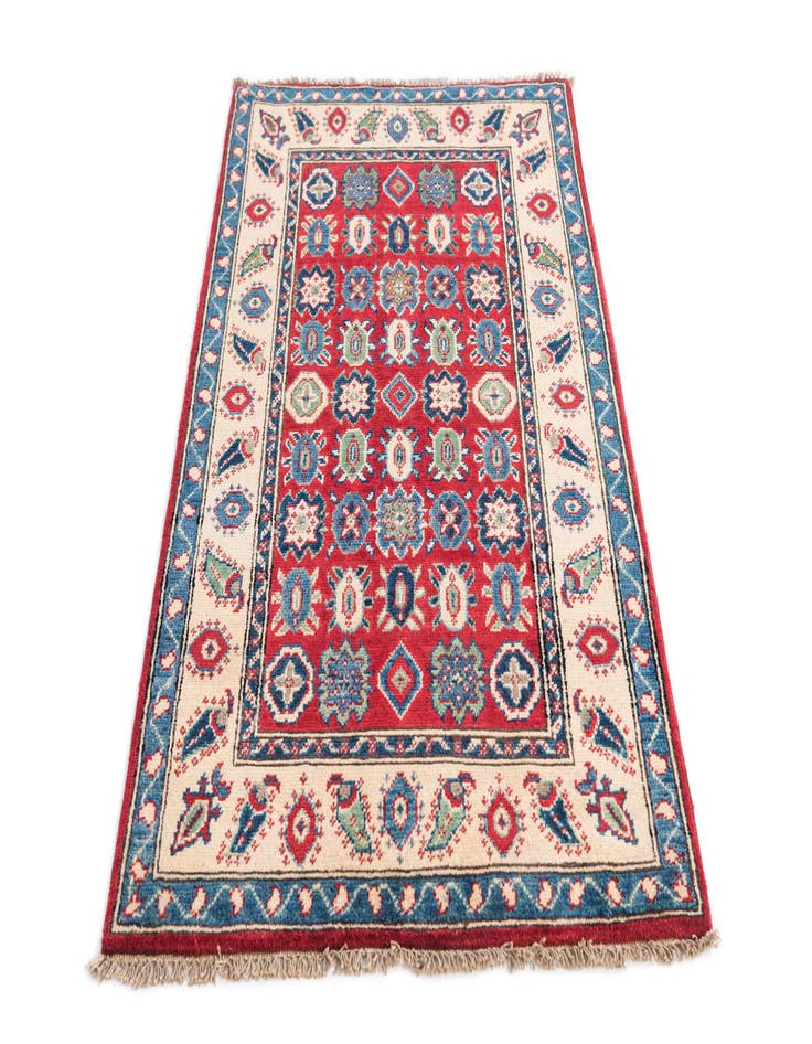 Detail image of  2' 8 x 4' 6  Hand Knotted Kazak Rug