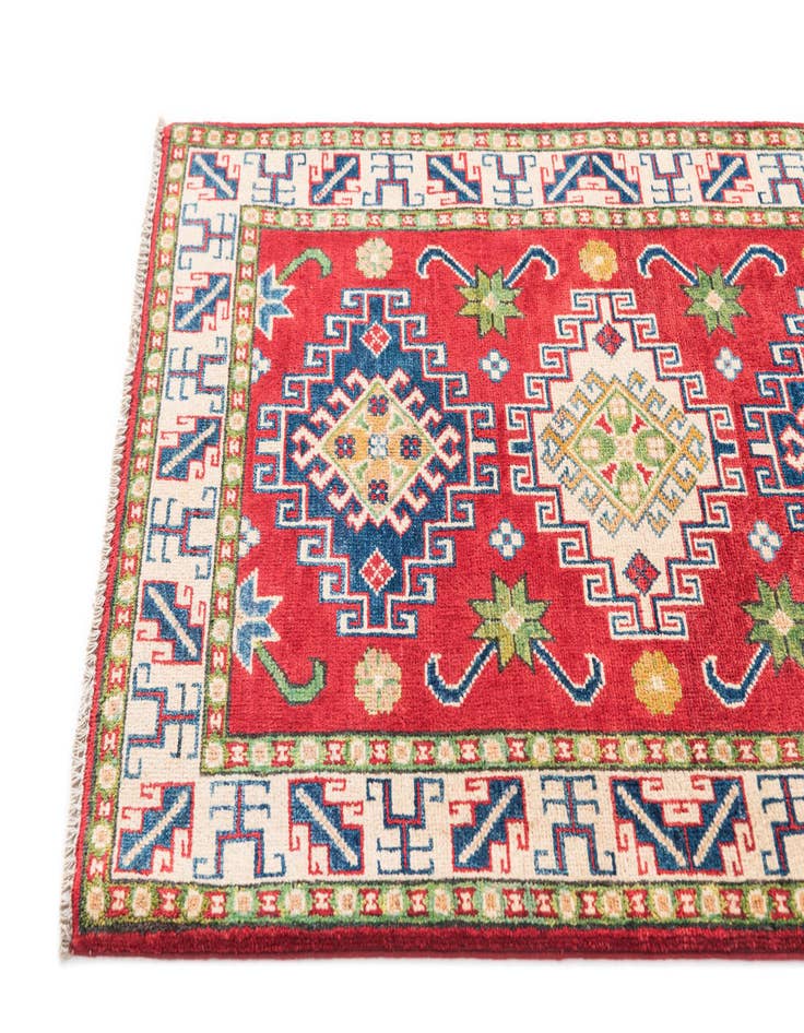 Detail image of  2' 8 x 4' 3  Hand Knotted Kazak Rug