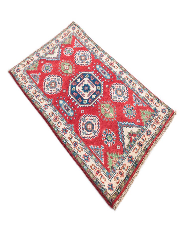 Detail image of  2' 7 x 4' 2  Hand Knotted Kazak Rug