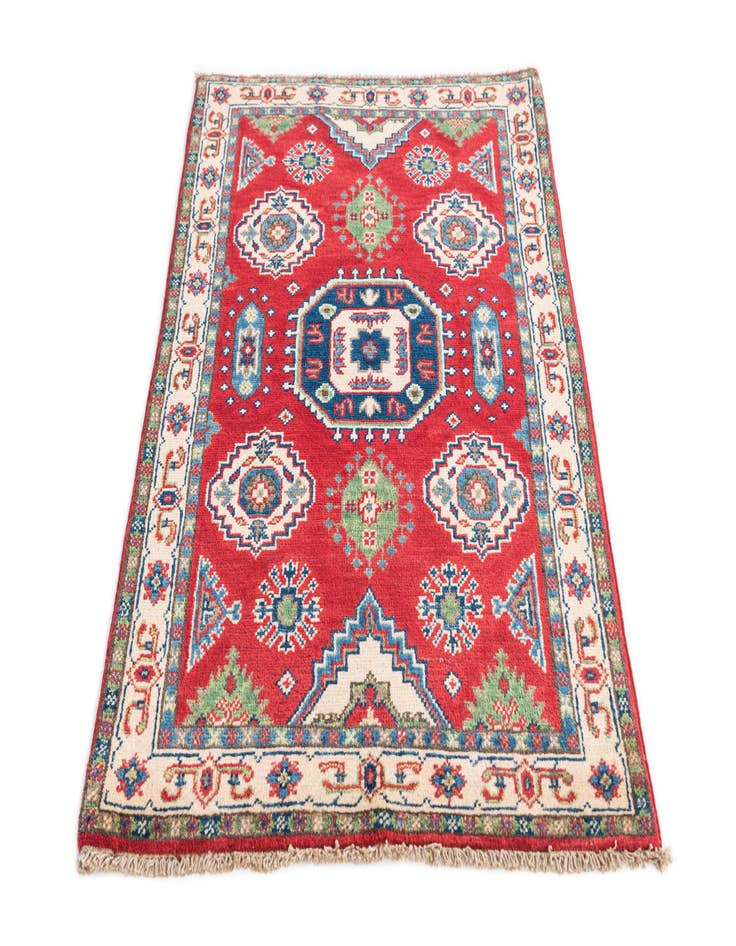 Detail image of  2' 7 x 4' 2  Hand Knotted Kazak Rug