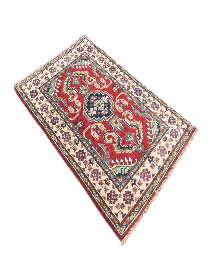 Detail image of  2' 8 x 4' 2  Hand Knotted Kazak Rug