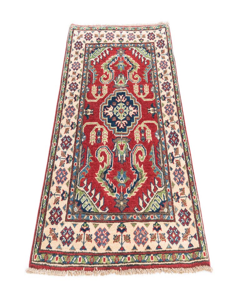 Detail image of  2' 8 x 4' 2  Hand Knotted Kazak Rug