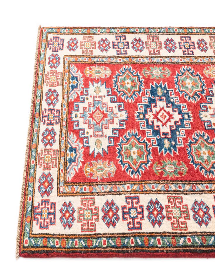 Detail image of  2' 9 x 4' 3  Hand Knotted Kazak Rug