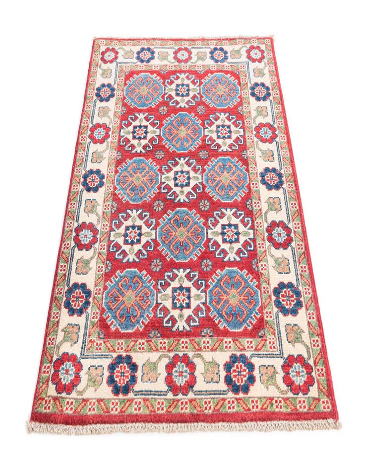 Detail image of  2' 9 x 4'  Hand Knotted Kazak Rug