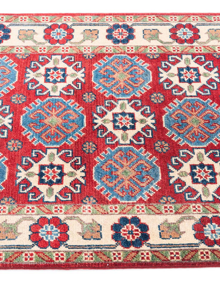 Detail image of  2' 9 x 4'  Hand Knotted Kazak Rug