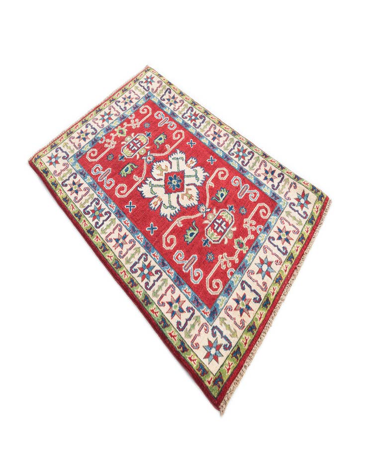 Detail image of  3' x 4' 2  Hand Knotted Kazak Rug