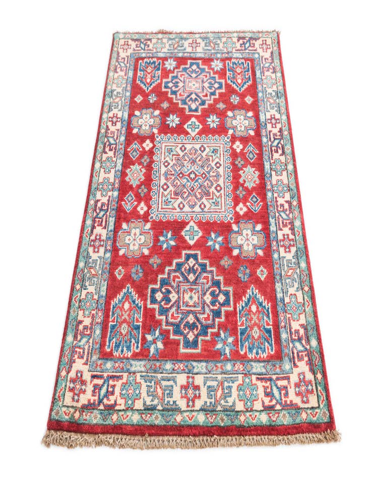 Detail image of  2' 8 x 4' 3  Hand Knotted Kazak Rug