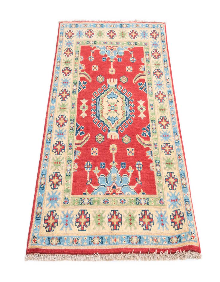 Detail image of  2' 9 x 4' 2  Hand Knotted Kazak Rug