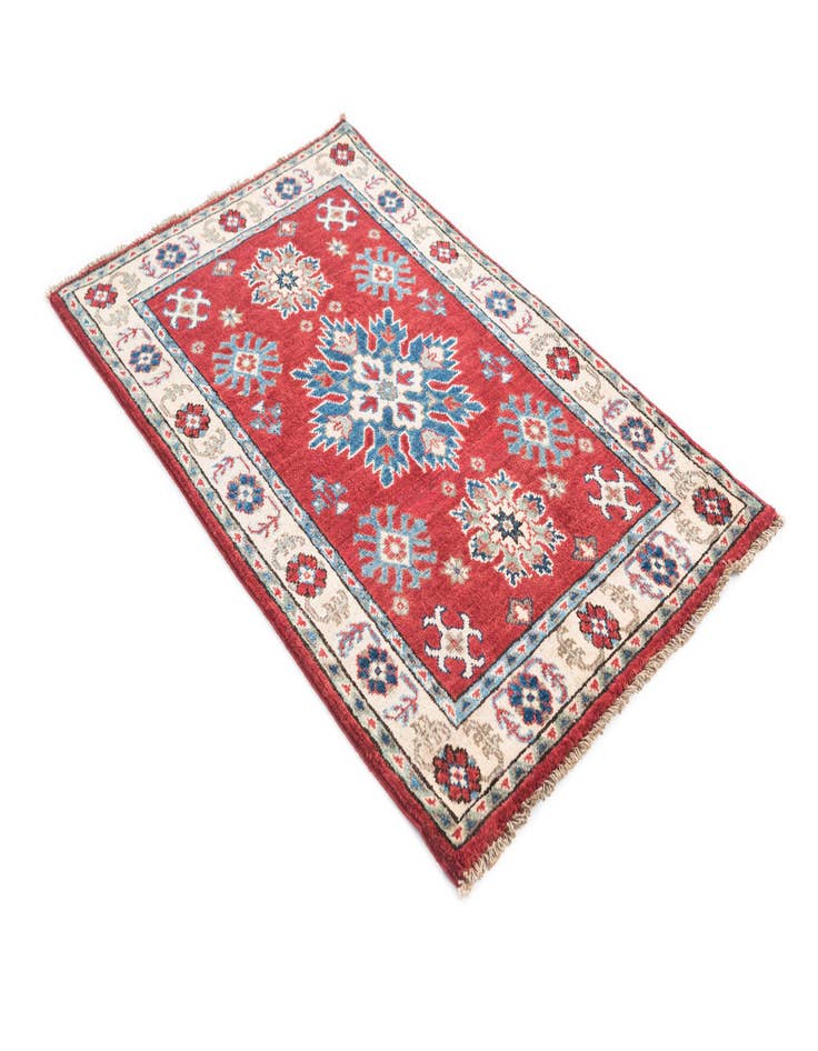 Detail image of  2' 8 x 4' 5  Hand Knotted Kazak Rug