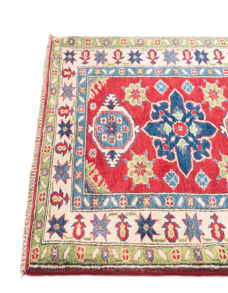 Detail image of  2' 10 x 4' 4  Hand Knotted Kazak Rug