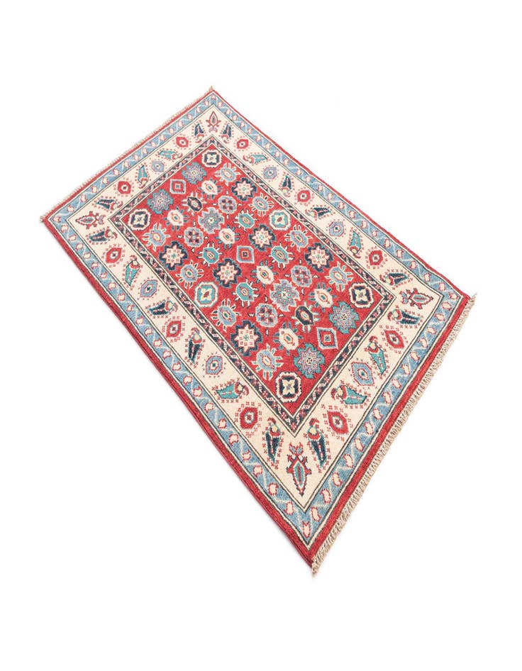 Detail image of  2' 8 x 4' 1  Hand Knotted Kazak Rug