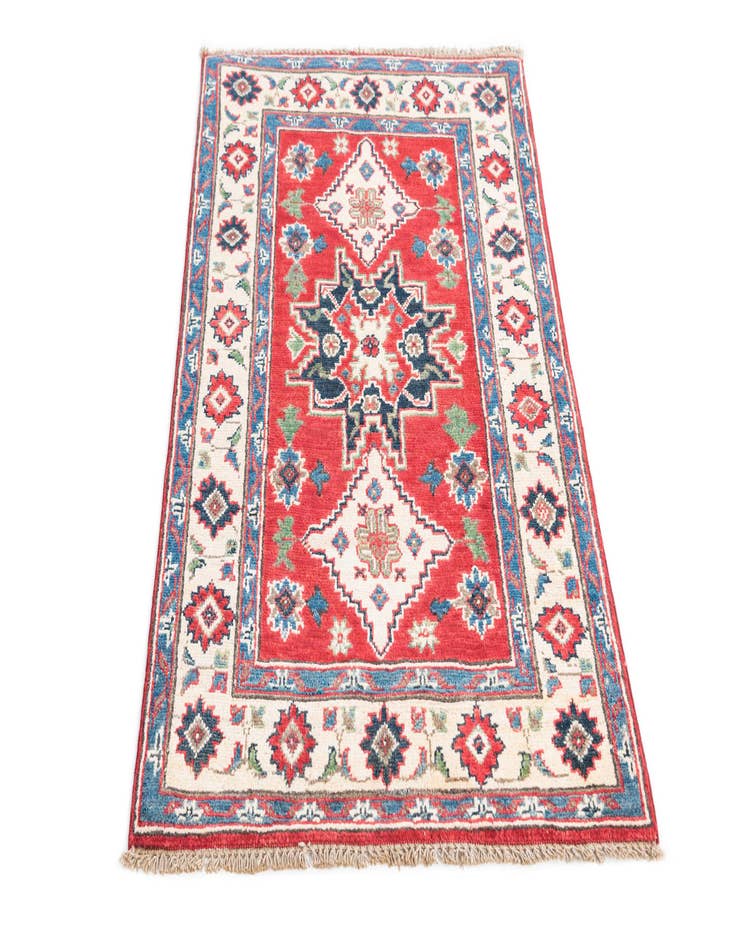 Detail image of  2' 8 x 4' 2  Hand Knotted Kazak Rug