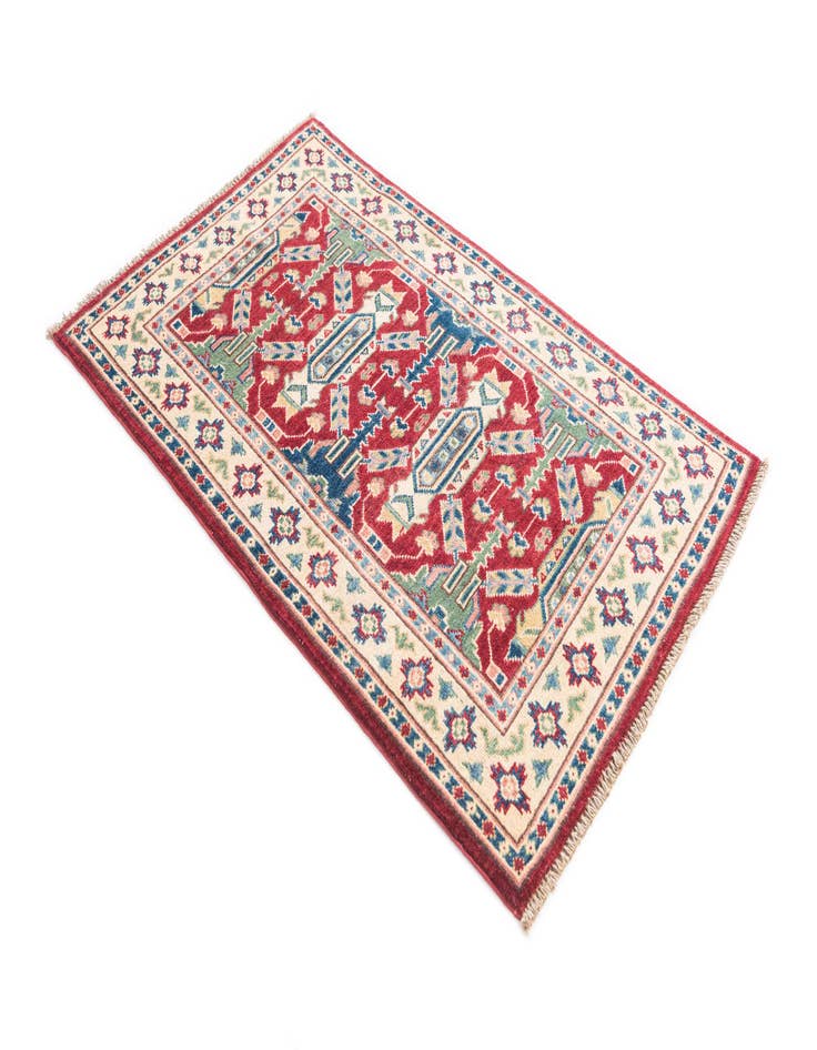 Detail image of  2' 8 x 4' 3  Hand Knotted Kazak Rug