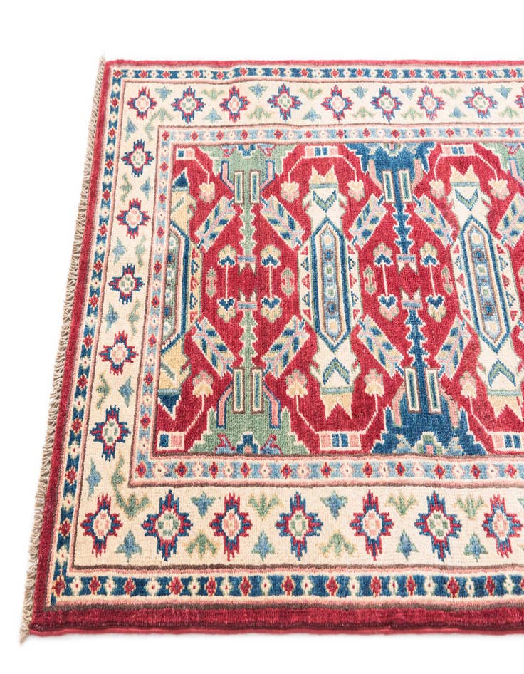 Detail image of  2' 8 x 4' 3  Hand Knotted Kazak Rug