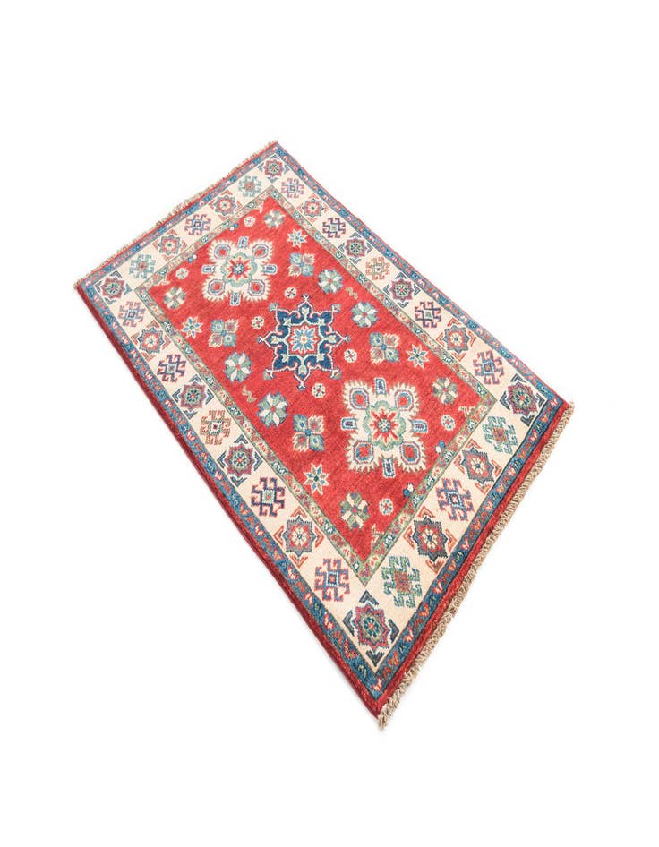 Detail image of  2' 9 x 4' 3  Hand Knotted Kazak Rug