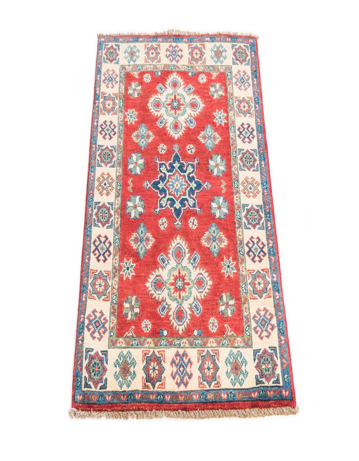 Detail image of  2' 9 x 4' 3  Hand Knotted Kazak Rug