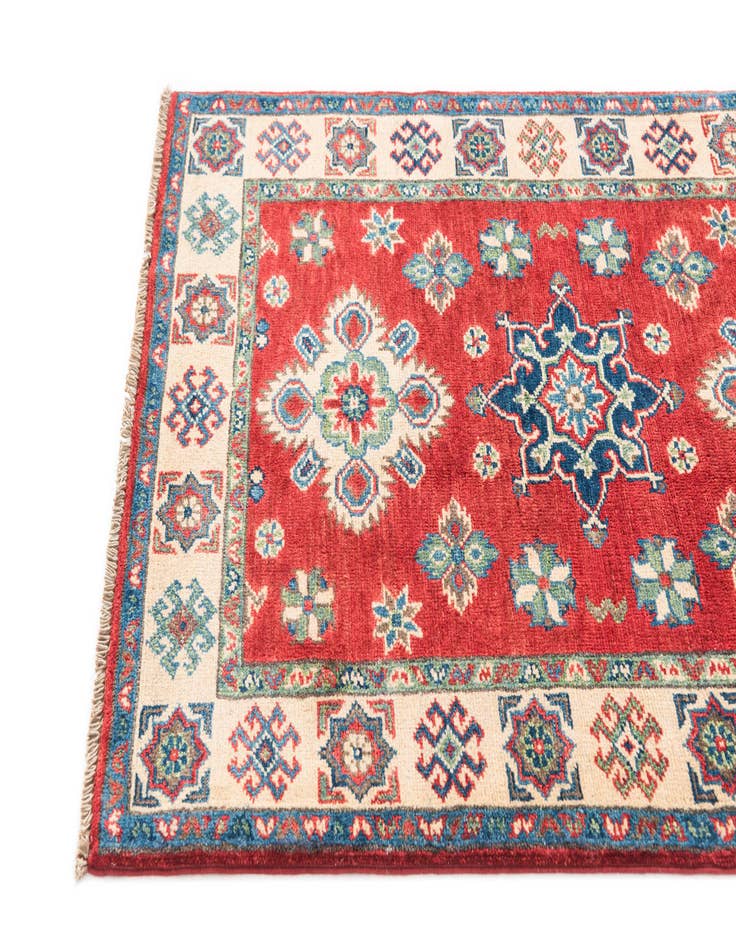 Detail image of  2' 9 x 4' 3  Hand Knotted Kazak Rug