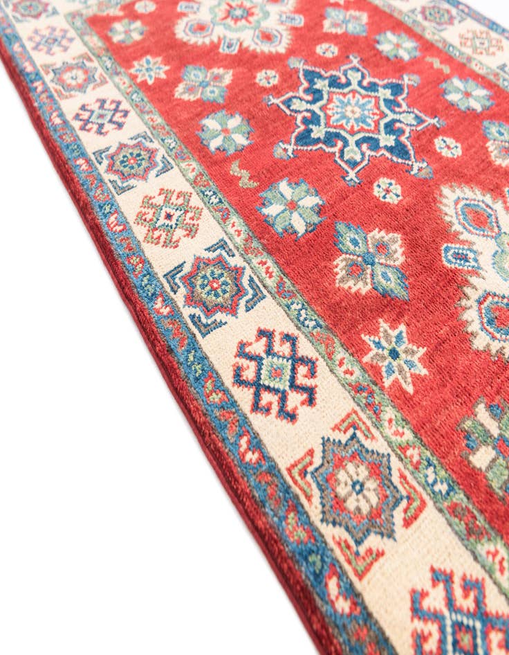 Detail image of  2' 9 x 4' 3  Hand Knotted Kazak Rug