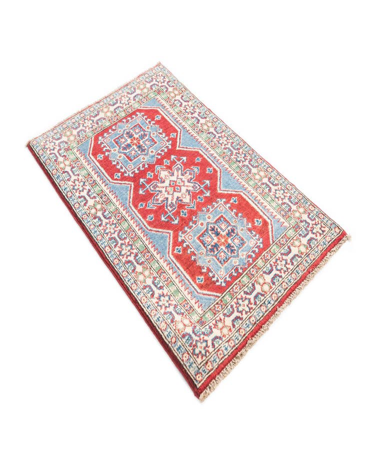 Detail image of  2' 8 x 4' 1  Hand Knotted Kazak Rug