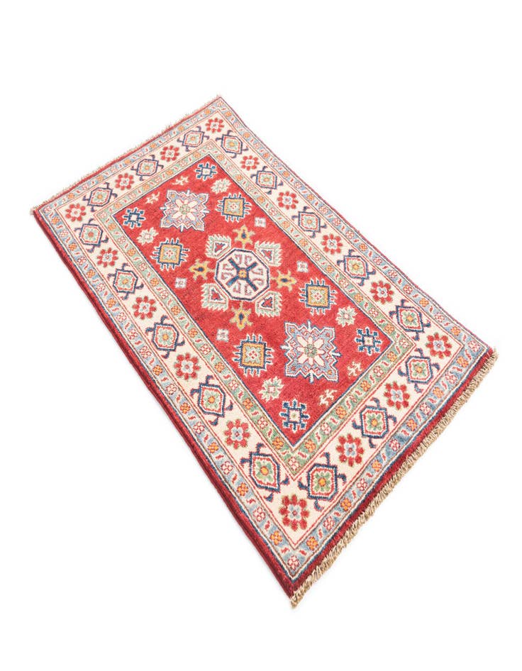 Detail image of  2' 7 x 4' 2  Hand Knotted Kazak Rug