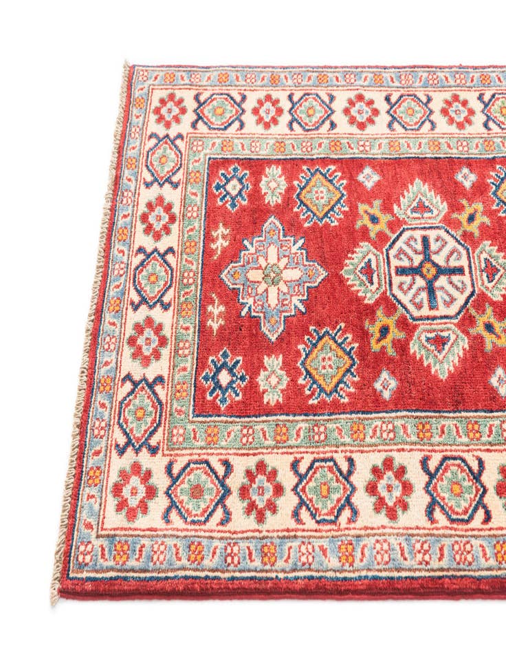 Detail image of  2' 7 x 4' 2  Hand Knotted Kazak Rug