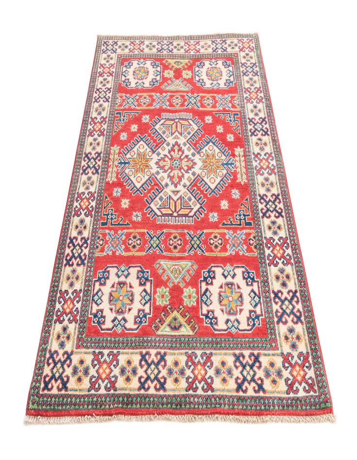 Detail image of  3' 3 x 5'  Hand Knotted Kazak Rug