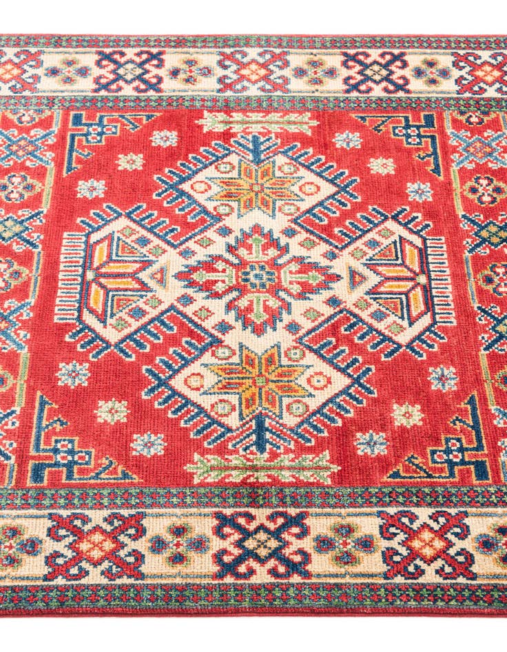 Detail image of  3' 3 x 5'  Hand Knotted Kazak Rug