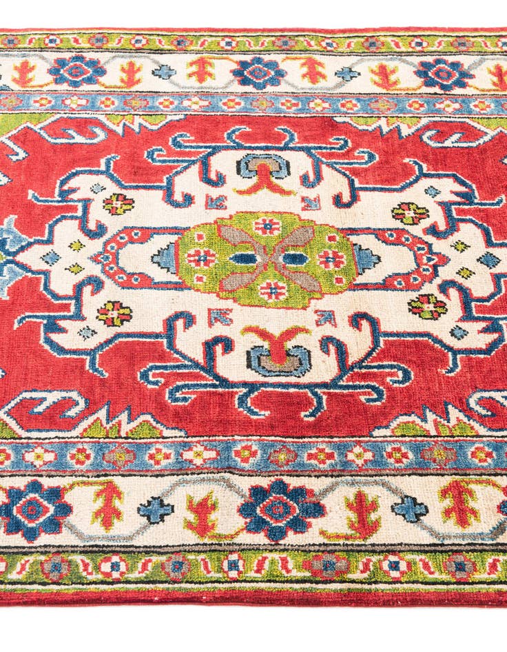 Detail image of  3' 3 x 5'  Hand Knotted Kazak Rug