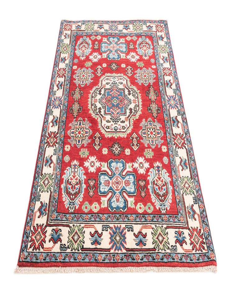 Detail image of  3' 2 x 4' 9  Hand Knotted Kazak Rug