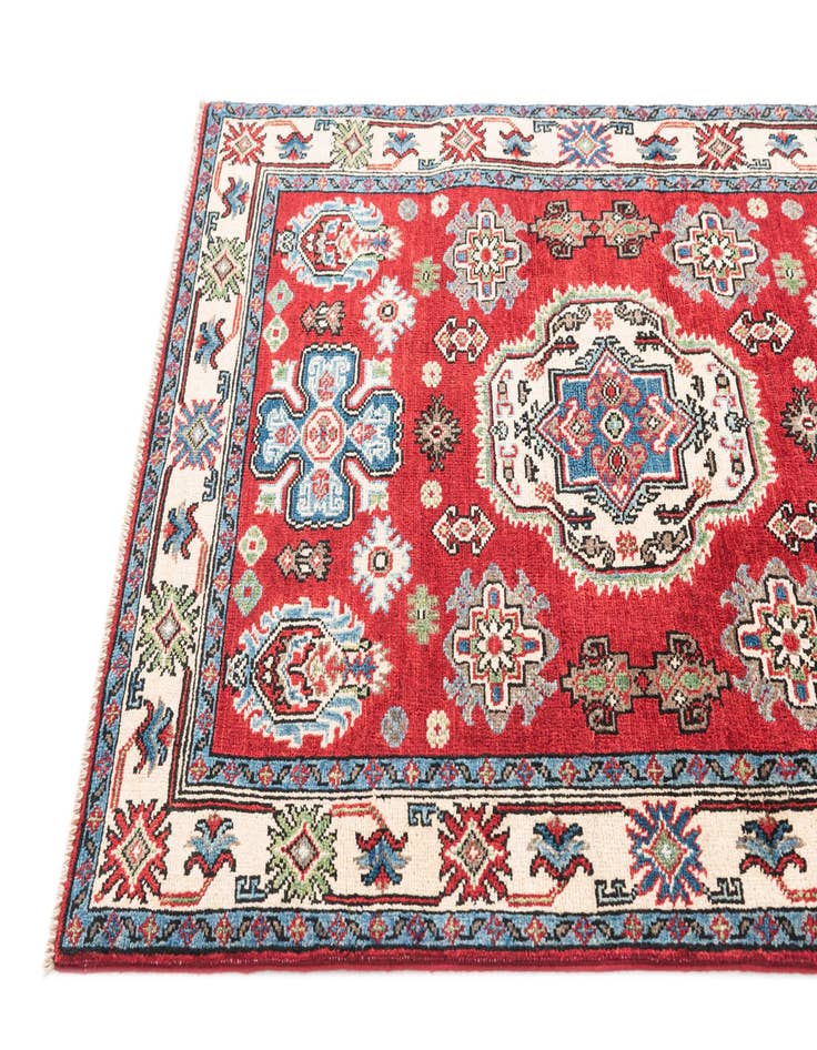 Detail image of  3' 2 x 4' 9  Hand Knotted Kazak Rug