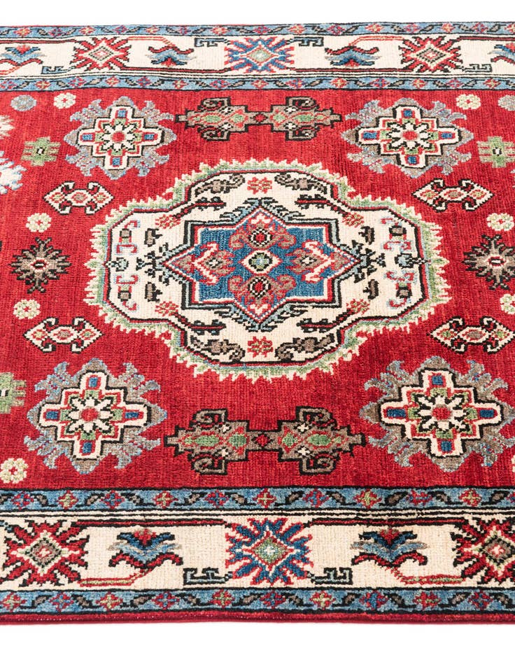 Detail image of  3' 2 x 4' 9  Hand Knotted Kazak Rug