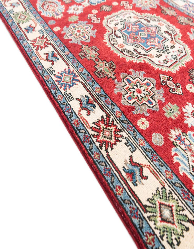 Detail image of  3' 2 x 4' 9  Hand Knotted Kazak Rug