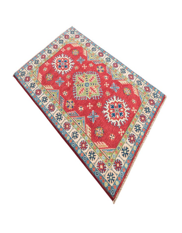 Detail image of  3' 3 x 4' 10  Hand Knotted Kazak Rug